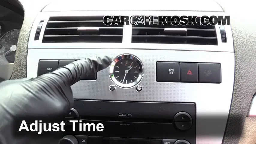 2006 Mercury Milan Premier 3.0L V6 Reloj Fijar hora de reloj